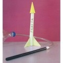 Помповая ракета из простых и доступных материалов - бутылки и бумажной трубочки. Давление воздуха в действии.